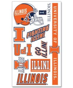Illinois Fighting Illini Temporary Tattoos
