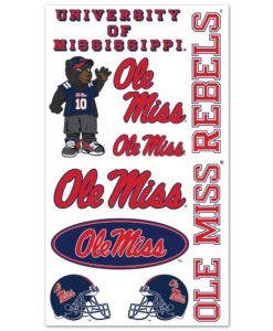Mississippi Ole Miss Rebels Temporary Tattoos