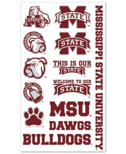 Mississippi State Bulldogs Temporary Tattoos