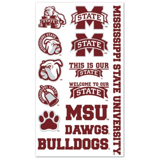 Mississippi State Bulldogs Temporary Tattoos