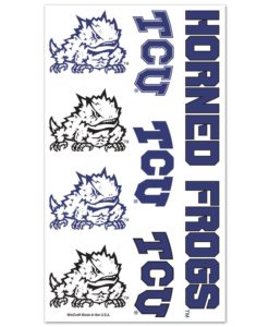 TCU Horned Frogs Temporary Tattoos