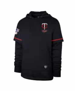 Minnesota Twins Men's 47 Brand Fall Navy Shortstop Pullover Hoodie