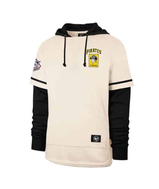 Pittsburgh Pirates Men's 47 Brand Cream Cooperstown Shortstop Pullover Hoodie