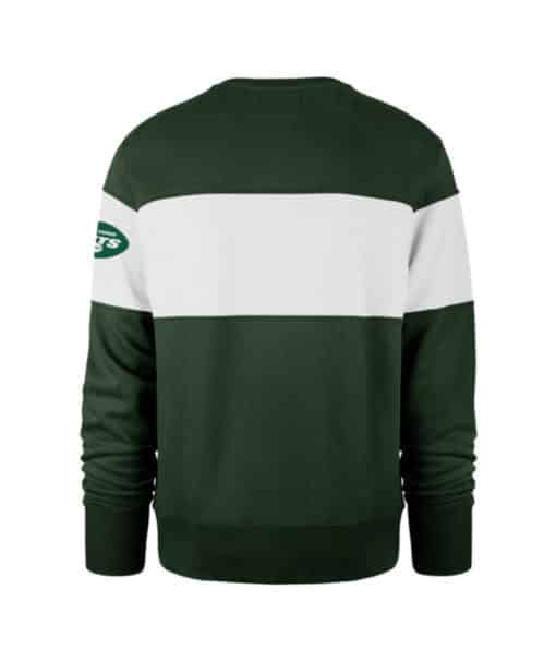 New York Jets Men's 47 Brand Eden Green Crew Long Sleeve Sweatshirt - Image 2