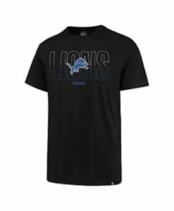 Detroit Lions 47 Brand Men's Split Squad Black T-Shirt Tee