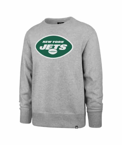 New York Jets Men's 47 Brand Gray Crew Long Sleeve Sweatshirt