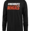 Cincinnati Bengals Men's 47 Brand Black Rival Long Sleeve Shirt