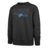 Detroit Lions Men's 47 Brand Charcoal Crew Long Sleeve Pullover Sweatshirt