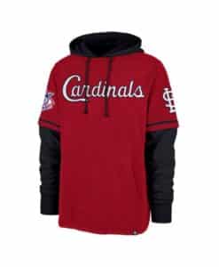 St. Louis Cardinals Men's 47 Brand Red Shortstop Pullover Hoodie