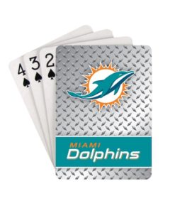 Miami Dolphins Diamond Plate Playing Cards
