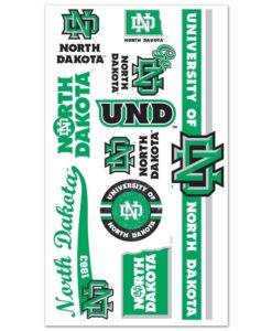 North Dakota Fighting Hawks Temporary Tattoos