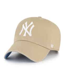 New York Yankees 47 Brand Khaki Ballpark Clean Up Adjustable Hat