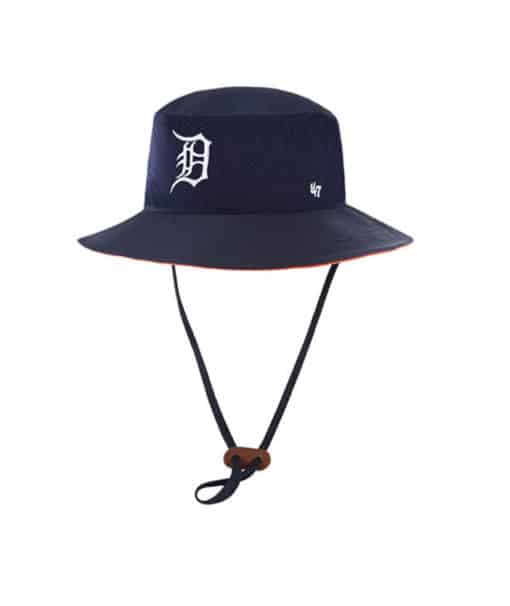 Detroit Tigers 47 Brand Navy Panama Bucket Hat
