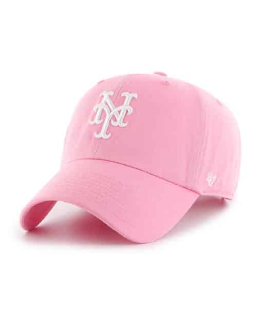 New York Mets 47 Brand Pink Rose Clean Up Adjustable Hat