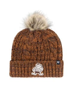 Cleveland Browns Women's 47 Brand Classic Brown Meeko Cuff Knit Hat