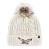 Philadelphia Eagles Women's 47 Brand Legacy White Cream Meeko Cuff Knit Hat