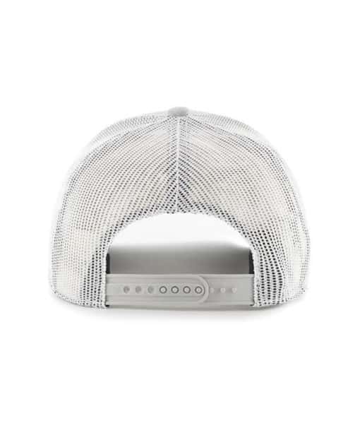 Pittsburgh Penguins 47 Brand Gray White Mesh Trucker Snapback Hat - Image 2