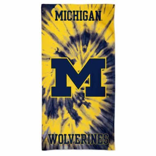 Michigan Wolverines Tie Die Towel 30x60