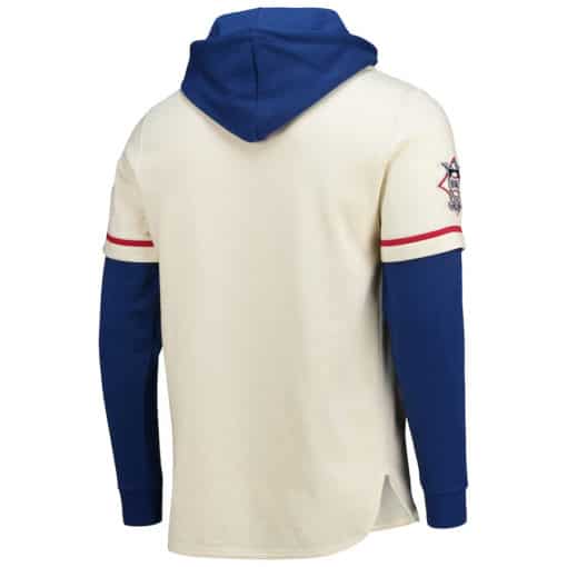 Atlanta Braves Men's 47 Brand Cooperstown Cream Shortstop Pullover Hoodie - Image 4