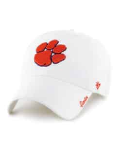 Clemson Tigers INFANT Baby Girls 47 Brand Miata White Stretch Fit Hat