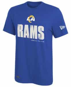 Los Angeles LA Rams Men's New Era Blue Dri-Tek T-Shirt Tee