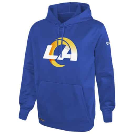 Los Angeles Rams Men's New Era Blue Stadium Logo Pullover Hoodie