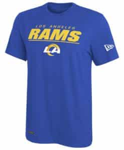 Los Angeles Rams Men's New Era Blue Dri-Tek T-Shirt Tee