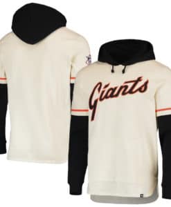 San Francisco Giants Men's 47 Brand Cooperstown Cream Shortstop Pullover Hoodie