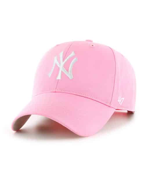 New York Yankees NEWBORN Baby 47 Brand Pink Rose Adjustable Hat