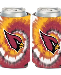 Arizona Cardinals 12 oz Red Tie Dye Can Cooler Holder