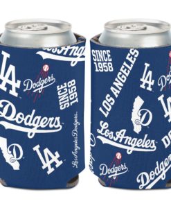 Los Angeles Dodgers 12 oz Blue Scatter Can Cooler Holder