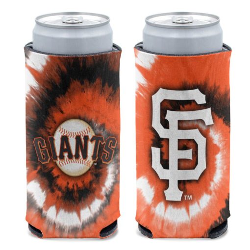 San Francisco Giants 12 oz Orange Tie Dye Slim Can Cooler Holder