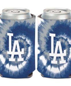 Los Angeles Dodgers 12 oz Blue Tie Dye Can Cooler Holder