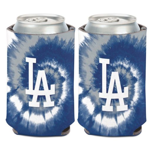 Los Angeles Dodgers 12 oz Blue Tie Dye Can Cooler Holder