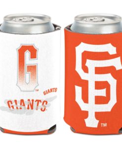 San Francisco Giants 12 oz White Orange City Can Cooler Holder