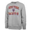 New York Mets Men's 47 Brand Gray Crew Pullover Sweatshirt