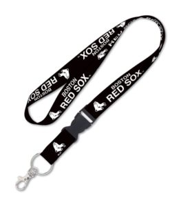 Boston Red Sox Black Lanyard with Detachable Buckle