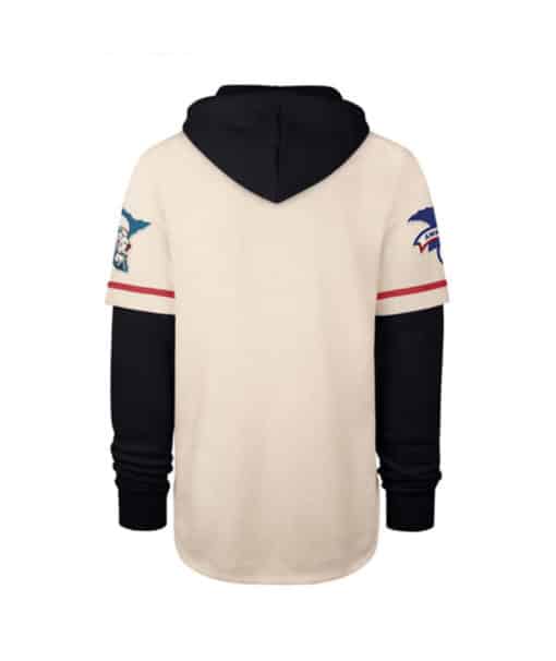 Minnesota Twins Men's 47 Brand Cooperstown Cream Shortstop Pullover Hoodie - Image 2