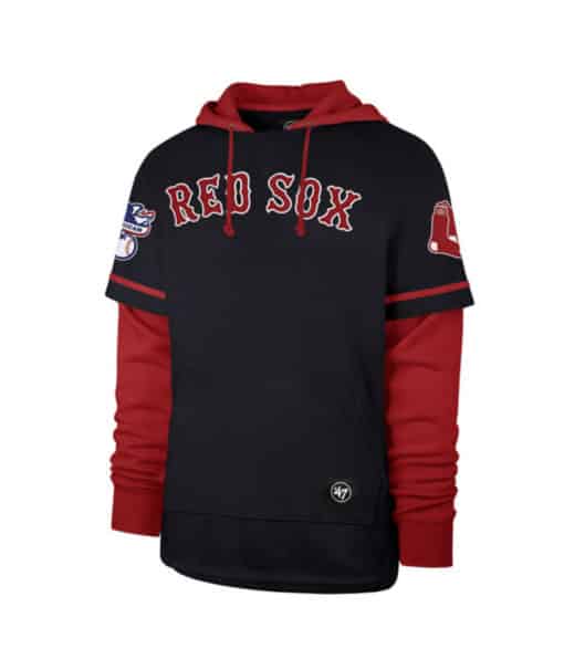 Boston Red Sox Men's 47 Brand Fall Navy Shortstop Pullover Hoodie