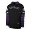 Colorado Rockies Men's 47 Brand Black Shortstop Pullover Hoodie