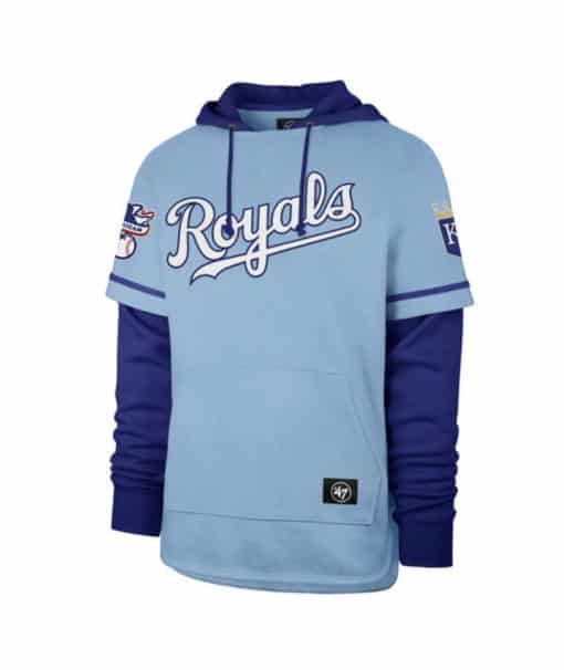 Kansas City Royals Men's 47 Brand Carolina Shortstop Pullover Hoodie