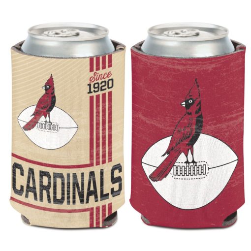 Arizona Cardinals 12 oz Red Vintage Can Cooler Holder