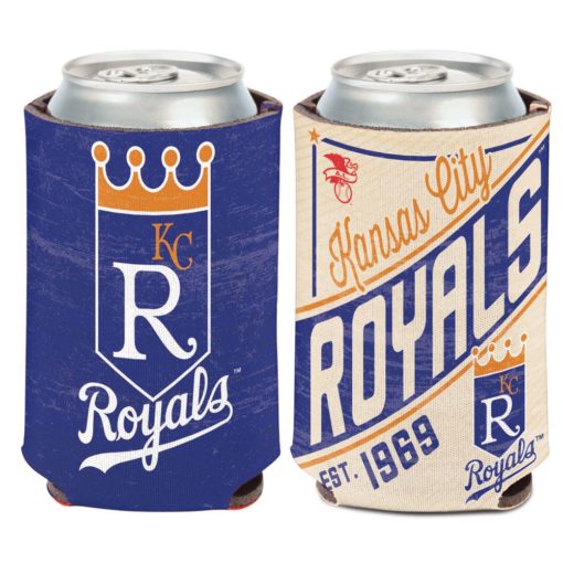 Kansas City Royals 12 oz Blue Cream Cooperstown Can Cooler Holder