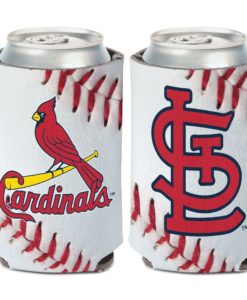 St. Louis Cardinals 12 oz White Red Ball Can Cooler Holder