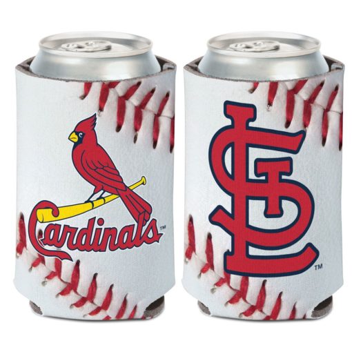 St. Louis Cardinals 12 oz White Red Ball Can Cooler Holder