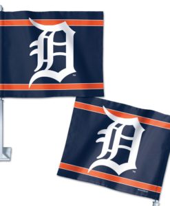 Detroit Tigers Navy Car Flag