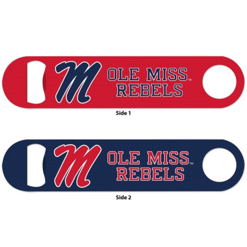 Mississippi Ole Miss Rebels Red Navy Metal Bottle Opener 2-Sided