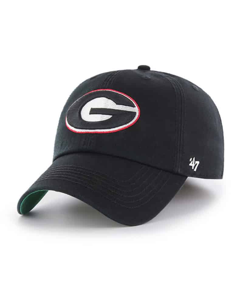 Georgia Bulldogs 47 Brand Black Franchise Fitted Hat