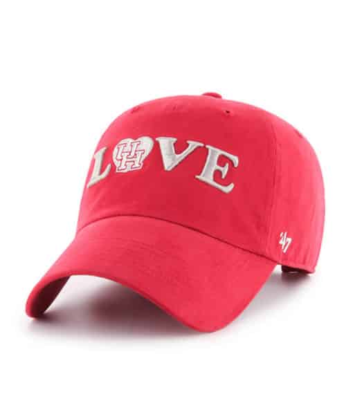Houston Cougars Women's 47 Brand Love Red Clean Up Adjustable Hat