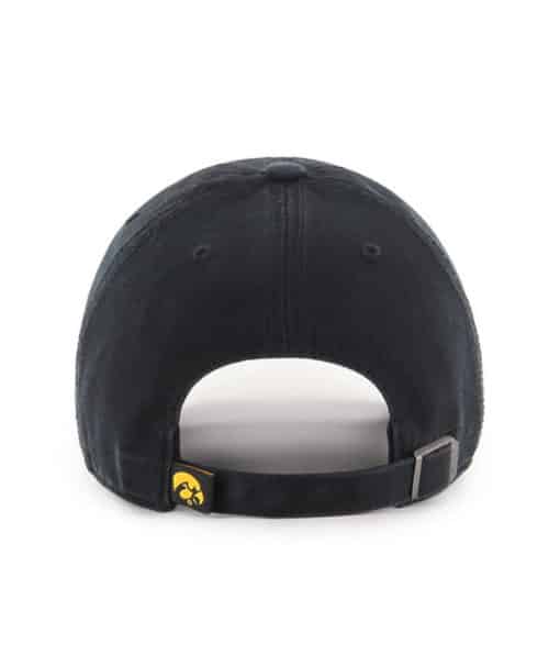 Iowa Hawkeyes 47 Brand Black Clean Up Adjustable Hat - Image 2